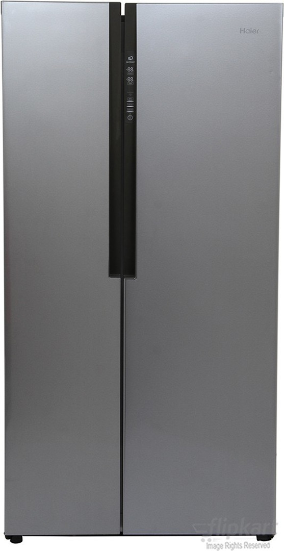 Haier 565 L Frost Free Side by Side Refrigerator (Silver, HRF-619SS)