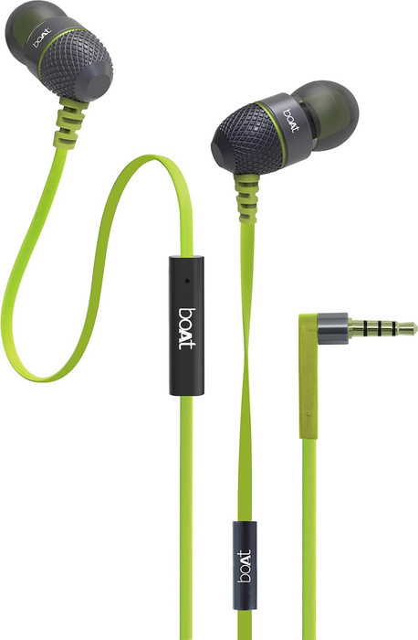 Price History of boAt BassHeads 225 Wired Headset Lime, In the Ear