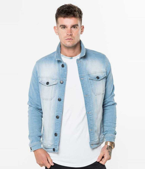 Blue Denim Jacket Jackets For Men Flipkart Price History Of ARBIA