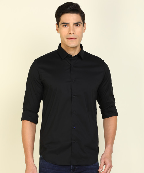 Price History of Louis Philippe Sport Men Solid Casual Black Shirt Louis Philippe Sport Casual Shirts from Flipkart 2 129478249