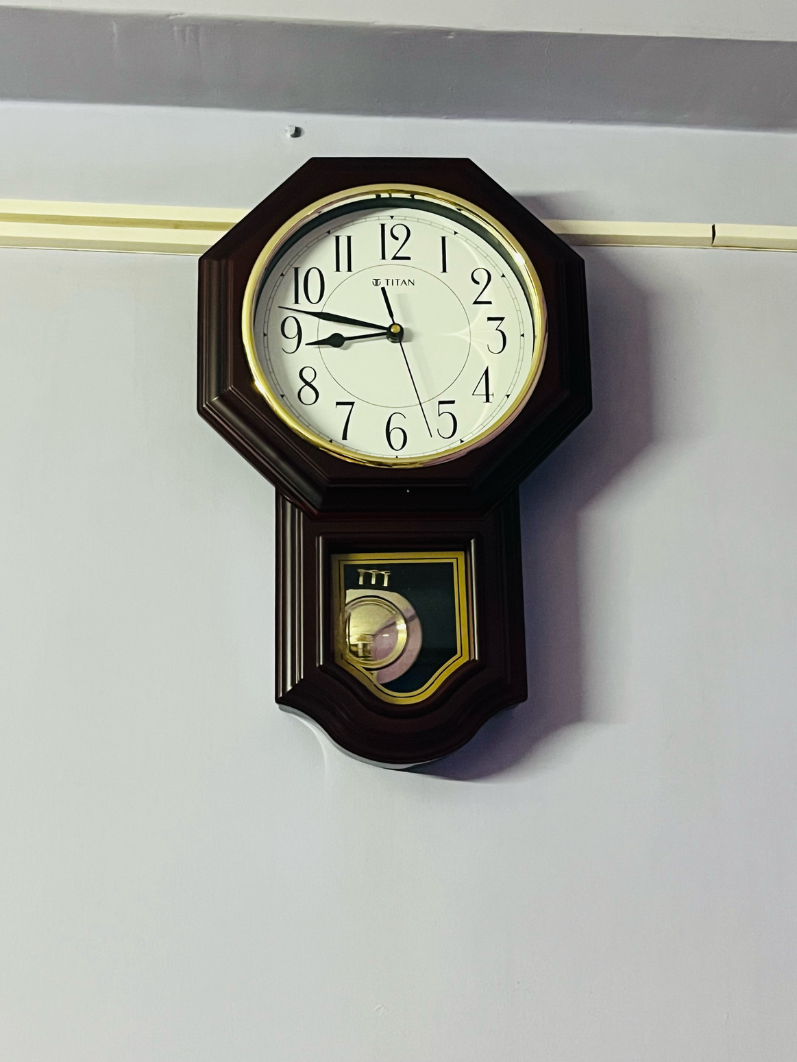 Titan pendulum wall clock clearance