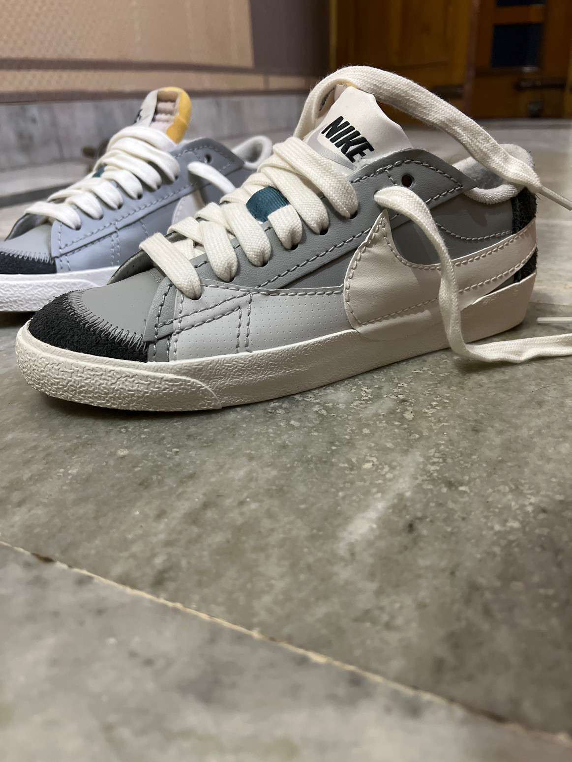 Nike blazer low grey suede shop