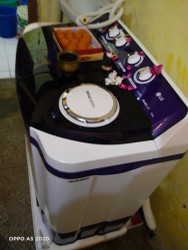 LG 8 kg 5 star Semi Automatic Top Load Washing Machine Purple