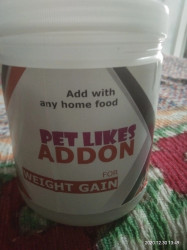 PET LIKES ADDON Weight Gain for Puppies 400g Results In 3
