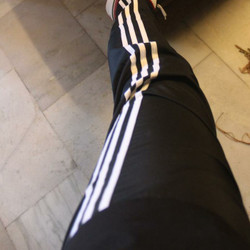 ADIDAS Solid Men Black Track Pants Buy ADIDAS Solid Men Black
