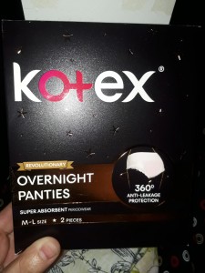 Overnight panties by Kotex : review - Feminine care