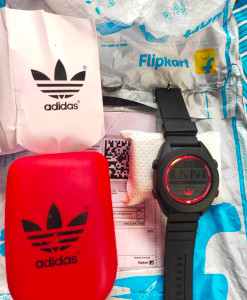 Adidas Zik Zak Black Straps 8018 Digital Watch Men Women Reviews