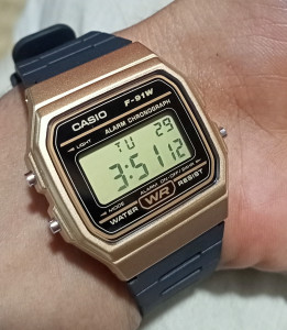 Casio f91w rose gold new arrivals