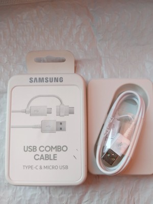 Câble 2 en 1 USB type-C et micro-USB - Samsung EP-DG930DWE 1M