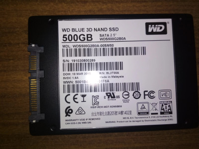 WD Blue 3D 500 GB Laptop Internal Solid State Drive SSD