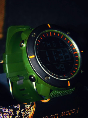 Eddy hager 800 digital army green sports watch top