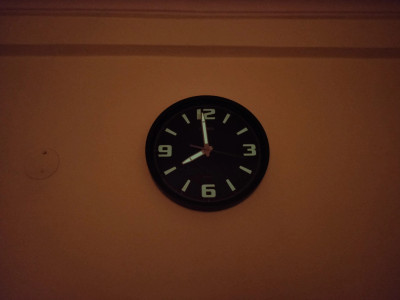 Casio radium wall best sale clock