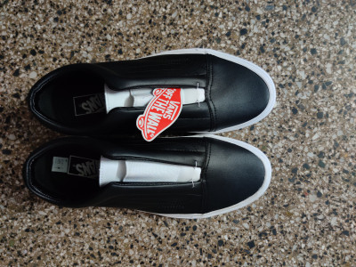 VANS Old Skool Laceless Slip On Sneakers For Men Buy Classic Tumble black true white Color VANS Old Skool Laceless Slip On Sneakers For Men Online at Best Price Shop Online