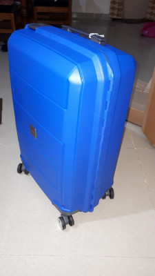 VIP Guardian Hard Trolley 65 cm Check in Suitcase 4 Wheels 26 inch Blue Price in India Flipkart