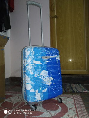 SKYBAGS TROOPER 4W STR 55 BLUE Cabin Suitcase 4 Wheels 20 inch BLUE Price in India Flipkart