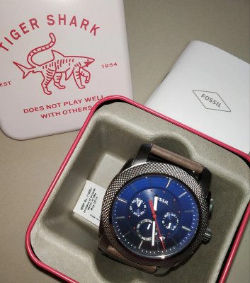 Fossil tiger sales shark watch