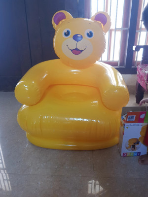 INTEX Original Inflatable Kids Happy Animal Teddy Air Chair with