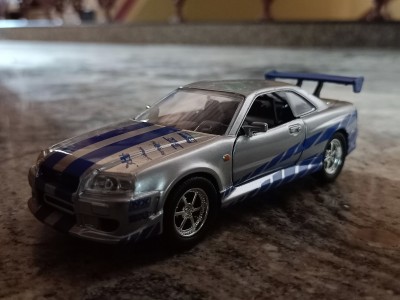 Fast & Furious Diecast Model 1/32 2002 Nissan Skyline GTR R34 (Silver) -  Mondo Action Figure