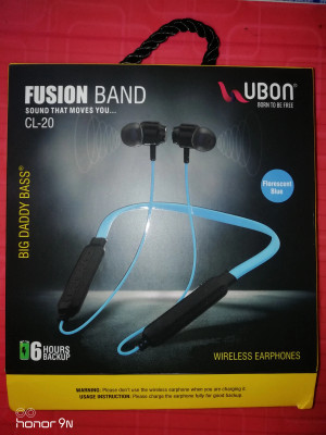 Ubon CL 20FB Wireless Neckband Built in 6hrs Bluetooth Headset