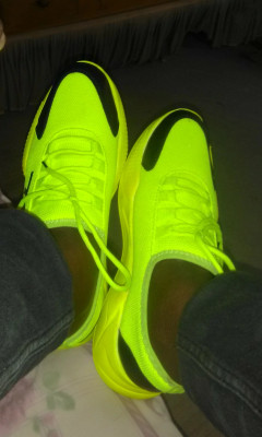 Lime green colour shoes hot sale