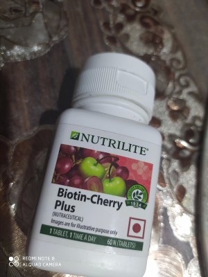 Amway Nutrilite Biotin Cherry Plus Tablets Pack Of 2 ( Packaging May Very)