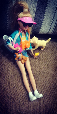 Barbie travel stacie doll store