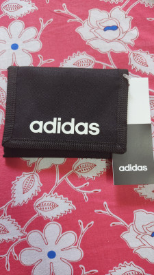 ADIDAS Men Black Canvas Wallet BLACK BLACK WHITE Price in India