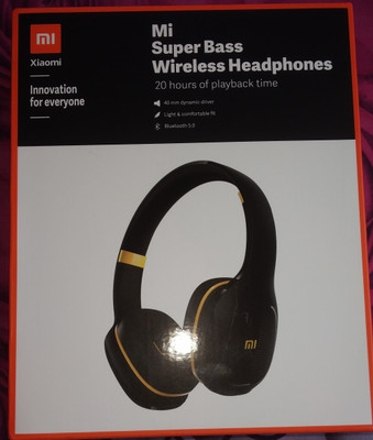 Mi super bass new arrivals wireless headphones gold