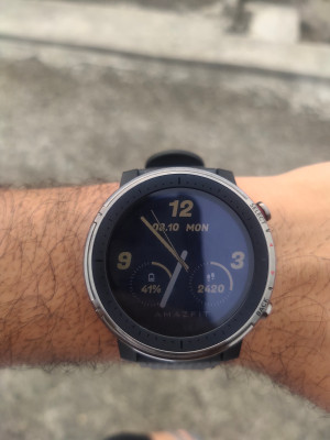 Amazfit stratos on wrist clearance