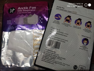 Arctic Fox N95 Respirator (White) Mask Gold Series