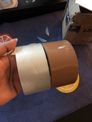 ODY 2 inch brown and white tape NA Self Adhesive Tape  (Manual) - Self Adhesive Tape