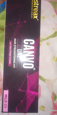 Streax canvo line hair straightening kit clearance