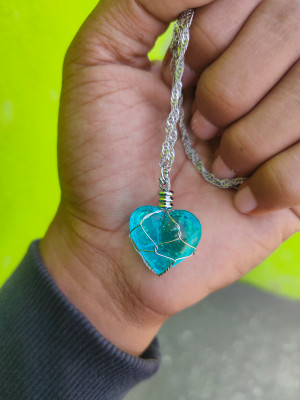 Crystal heart glow in store the dark necklace flipkart