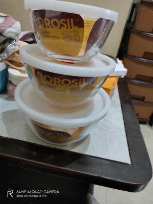 Buy Borosil Glass Serving & Mixing Bowls With Lids, Oven & Microwave Safe  Bowls, Set of 3 (500 ml + 900 ml + 1.3 L), Borosilicate Glass, Clear Online  at Best Prices in India - JioMart.