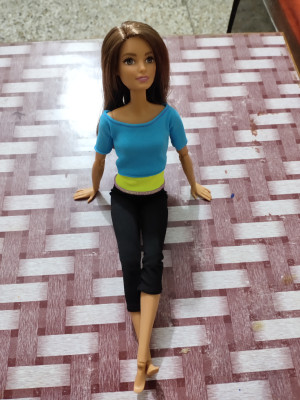 Blue top made to move barbie sale