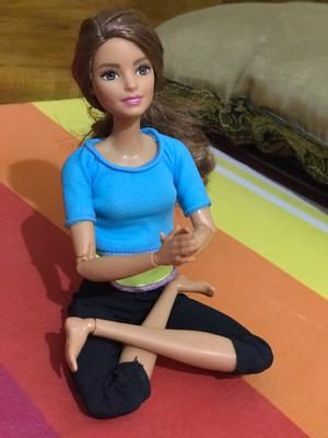 Barbie made to move blue top sale