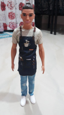Barbie ken sales barista doll
