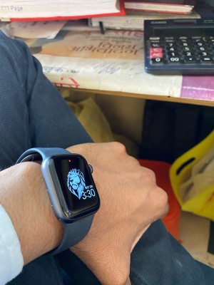 Apple Watch SE (1st Gen) GPS, 44mm Space Gray Aluminum Case with Black  Sport Band - Regular 