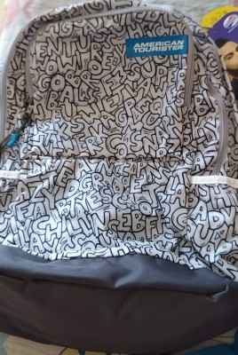 American tourister back to school shop backpack doodle 02 grey graffiti