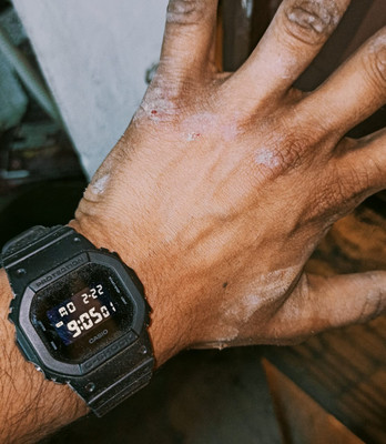 CASIO G Shock G Shock DW 5600BB 1DR Analog Watch For Men
