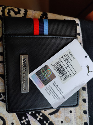 PUMA Men Black Artificial Leather Wallet Black Price in India