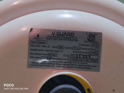 V-Guard 15 L Storage Water Geyser (Sprinhot Plus, Ivory) Price in India -  Buy V-Guard 15 L Storage Water Geyser (Sprinhot Plus, Ivory) online at  Flipkart.com