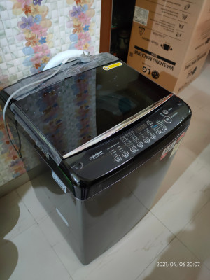 LG 6.5 kg Fully Automatic Top Load Washing Machine Black Brown