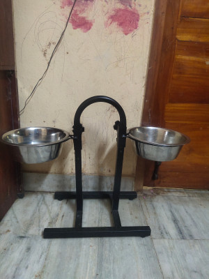 PETS EMPIRE Dog Adjustable Feeding Stand with 2 Bowls U Stainless Steel Pet Bowl Price in India Buy PETS EMPIRE Dog Adjustable Feeding Stand with 2 Bowls U Stainless Steel Pet