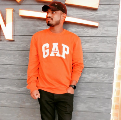 GAP Full Sleeve Applique Men Sweatshirt Buy GAP Full Sleeve