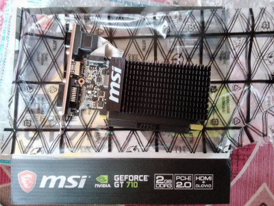 新品】MSI ぽくっ GeForce GT710 GDDR3 2GB VD5931