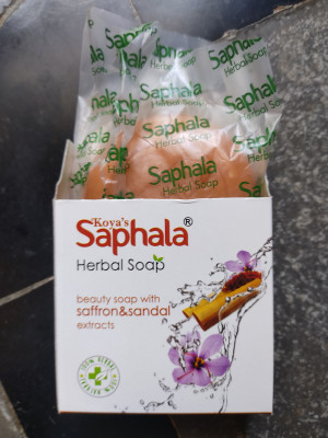 Saphala Saffron Sandal Soap For Natural and Glowing Skin Pack of