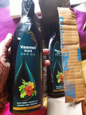 super vasmol 33 kesh kala vs dhathri hair oil - YouTube