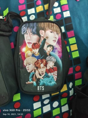 HeartInk BTS Bangtan Boys KPOP Theme Fan Art Laptop Bag Casual