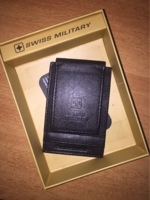 Swiss Military Leather Money Clip Wallet LW35, Card Slots: 6